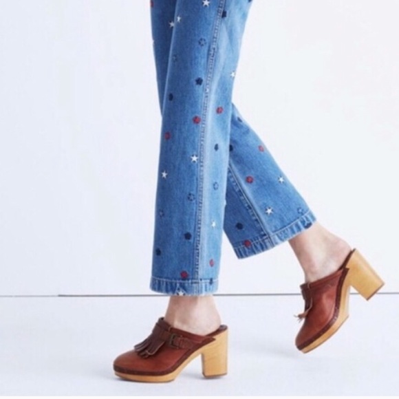 Madewell Shoes - Madewell Classic Fringe Clog Dark Chestnut